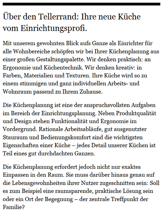 Küchen, Möblel und Betten Beratung zuhause in  Frickenhausen, Beuren, Neuffen, Grafenberg, Großbettlingen, Nürtingen, Kohlberg und Oberboihingen, Altdorf, Erkenbrechtsweiler